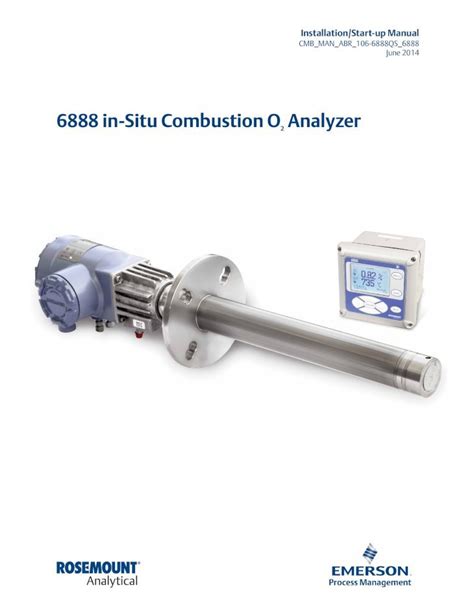 in situ flue gas analyzer|Rosemount 6888 In Situ Oxygen Analyzer .